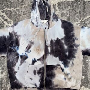 Vintage Havana Monochrome Tie-Dye Hoodie